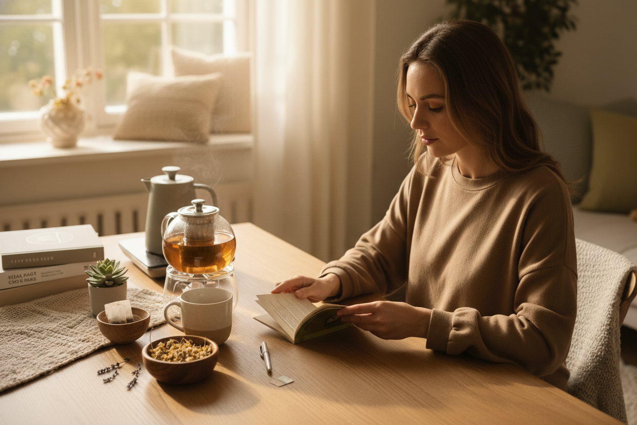 Change the planner to a thin guide, make it open with a pen lying next to it.