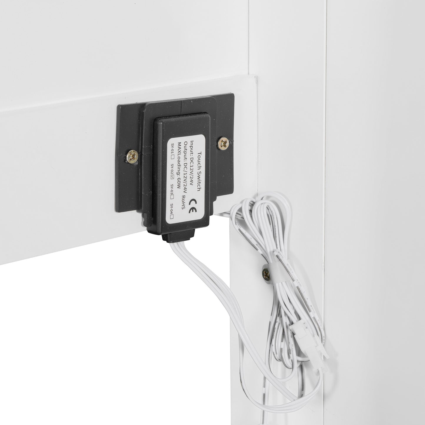 White Wood Queen Murphy Bed