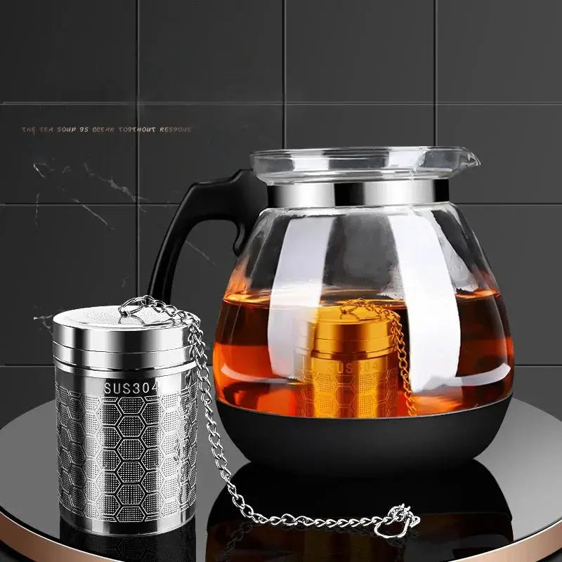 Tea Infuser | Extra Fine Mesh Stainless Steel Tea Strainer with Chain Hook for Loose Leaf Tea